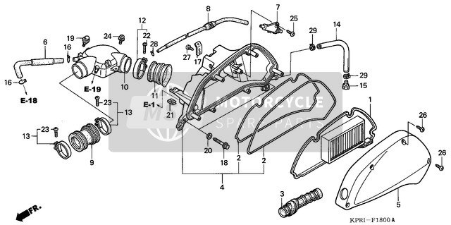 93903255J0, Vite Autofilettante 5X25, Honda, 1